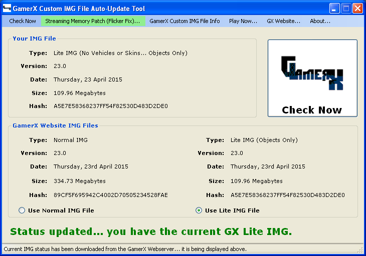 GamerX Custom IMG File Auto-Update Tool